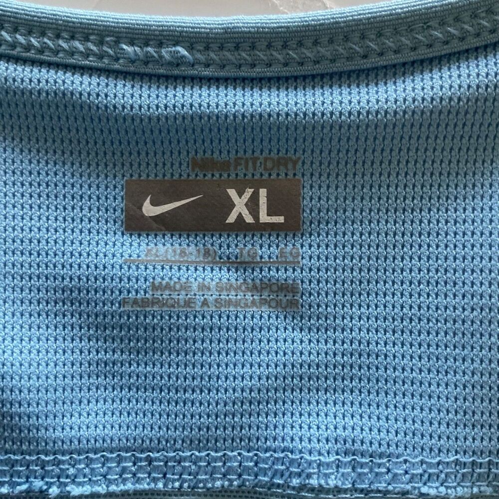 Nike Fit Dry Tennis Training Tank Top XL Blue Racerback Running Gym Athletic - Picture 5 of 10